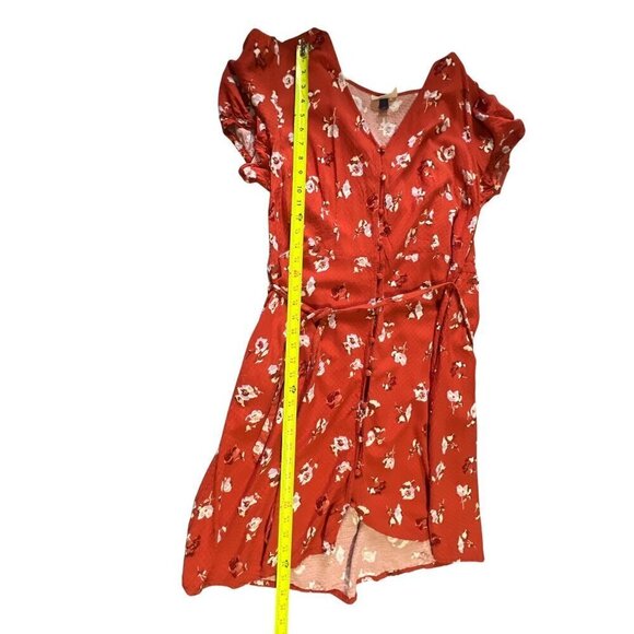 Boho Floral Button-Up Dress XXL Universal Thready Cottagecore vacation Resort - Picture 2 of 12